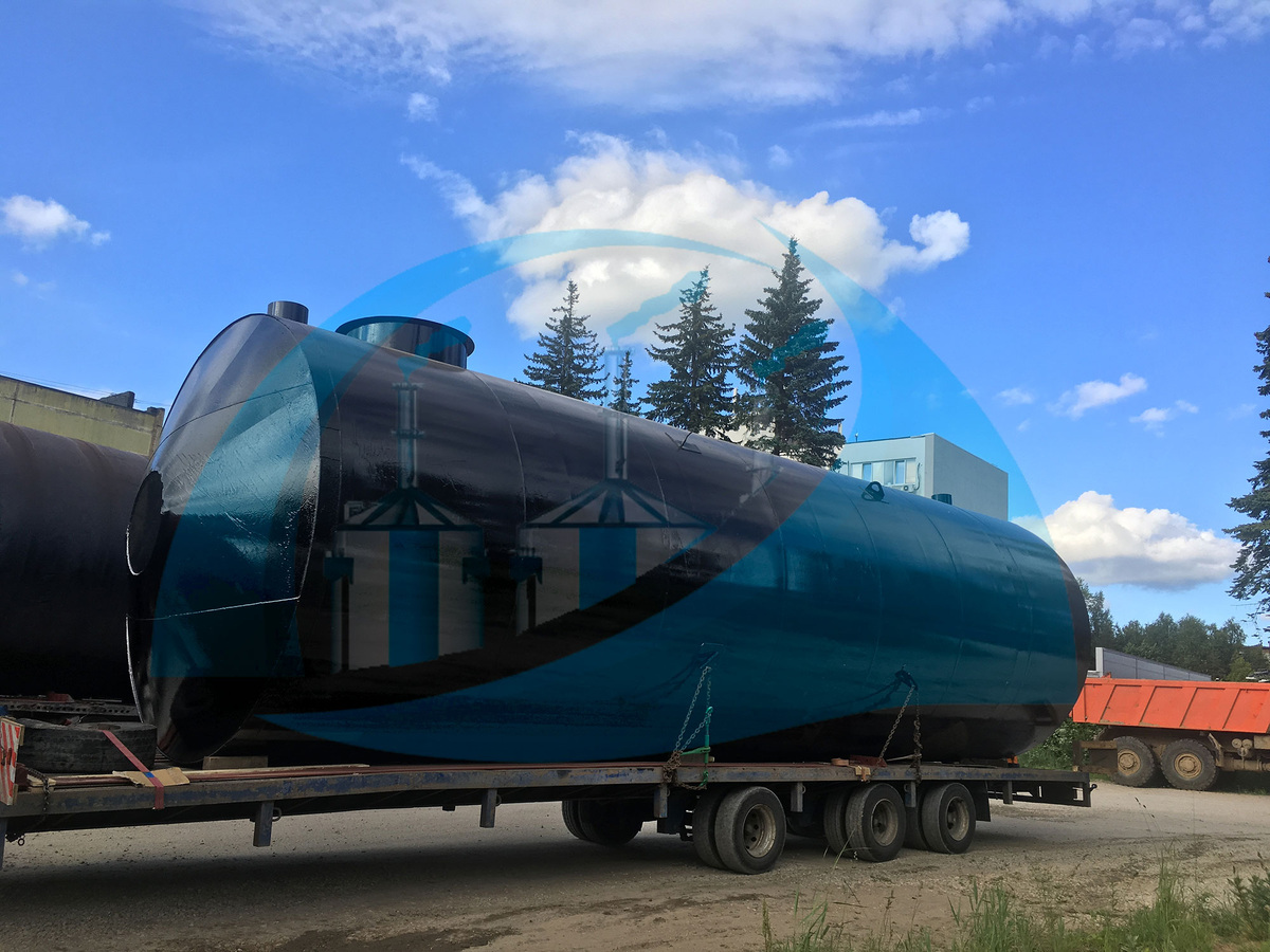 Стальной резервуар 75 м3 подземного расположения