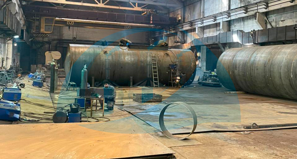 Изготовление стально резервуара 75 м3 для ГСМ