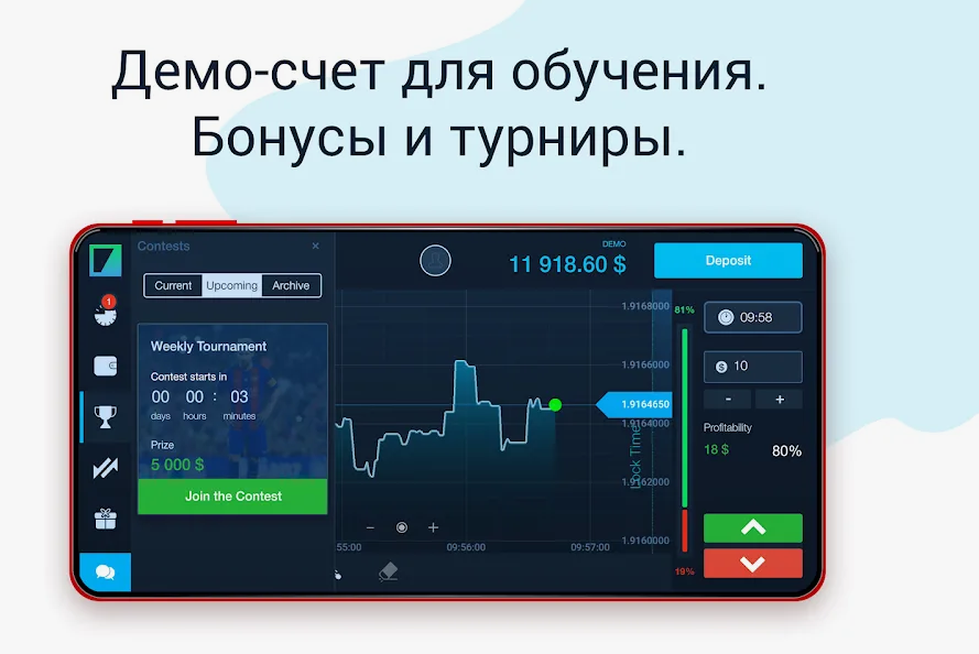 Демо-счет на Binarium