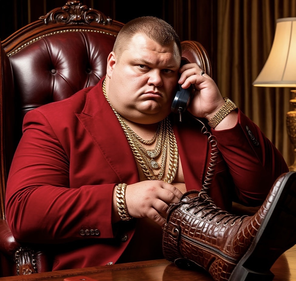 ИИ почему-то нарисовал Вована с сапогом в руках, может он что-то знает насчет дорог и путей?