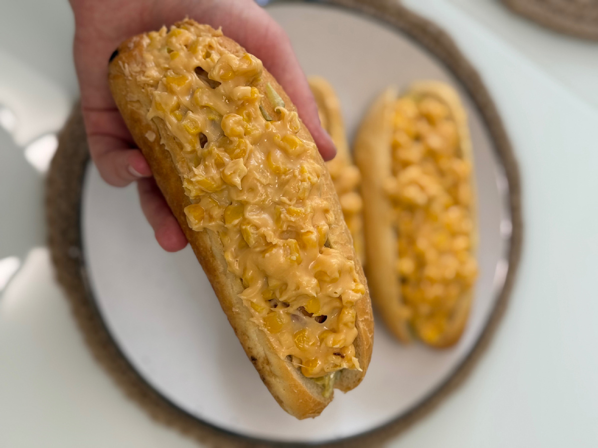 Хот-доги с сырной кукурузой 