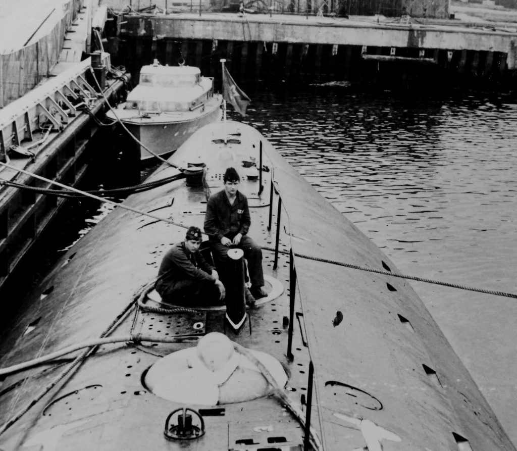 Подводники на палубе АПЛ К‑27. Северодвинск, 1979 год