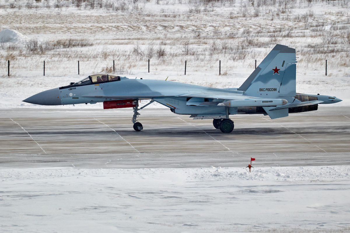 Один из новеньких Су-35С для ВКС России. / Источник фото: Объединенная авиастроительная корпорация (ОАК)