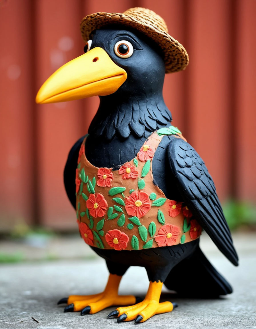 «Пластилиновая ворона» — образ, созданный нейросетью по моему запросу