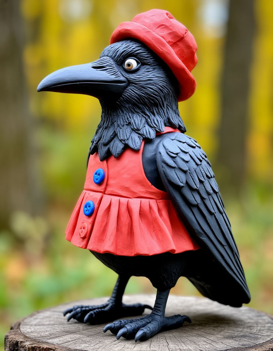 «Пластилиновая ворона» — образ, созданный нейросетью по моему запросу