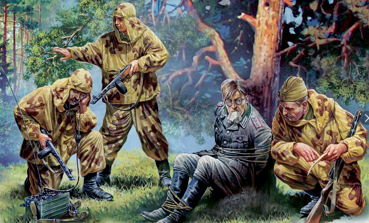 Разведчики захватили "языка"