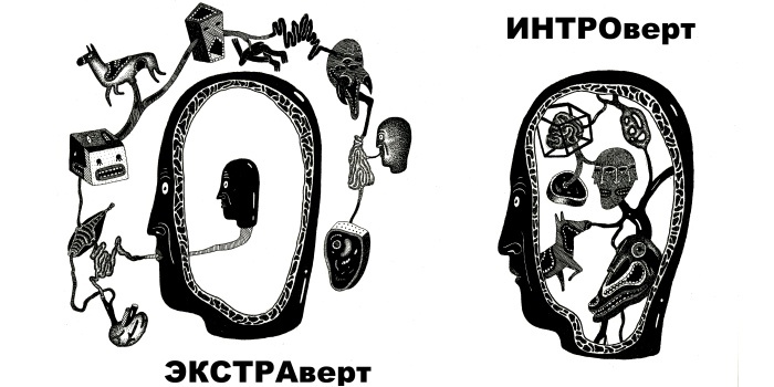 Интроверт/экстраверт — не степени психической и психологической зрелости, а обозначение того, к чему больше склонен конкретный человек.