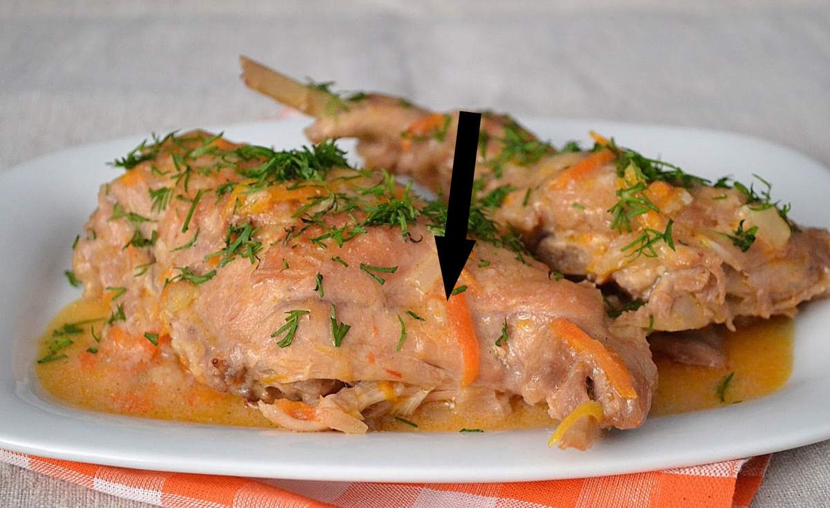    Секрет деревенского кролика в сметане, который сводит с ума даже гурманов