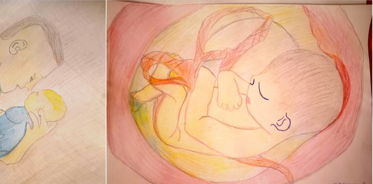 Кстати, когда я это нарисовала, через две недели узнала о своей беременности. 🙂