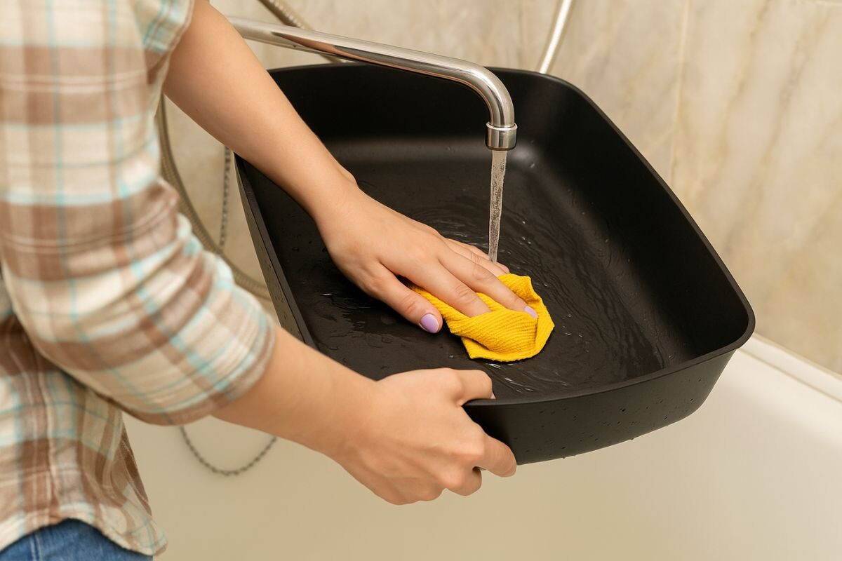 Мойка лотка 