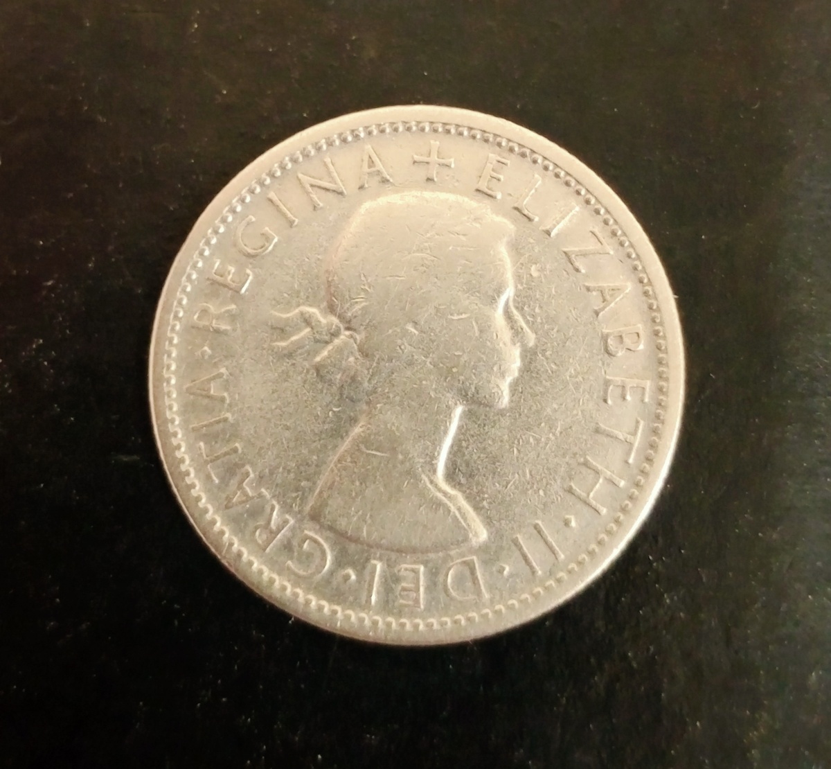 Аверс монеты 1 флорин 1953г. Австралия.