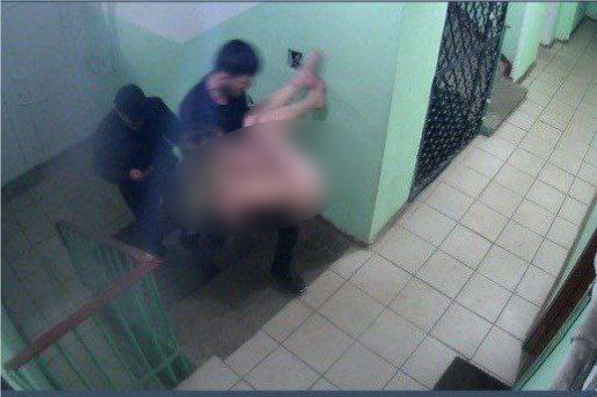 Скрин видео камеры в подъезде