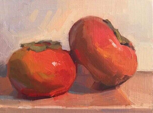 Пример цветных теней теней у фруктов/овощей