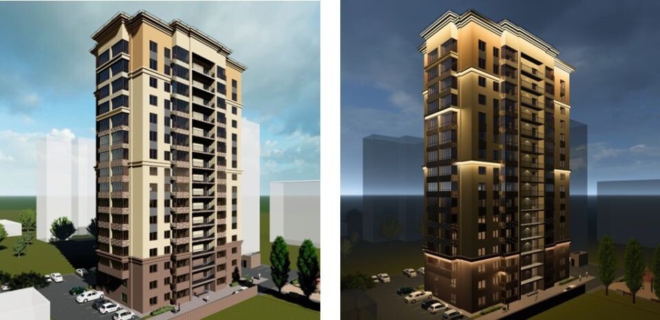    Эскизный проект ЖК на ул. Крупской, 100. Источник: ПК "Планета"