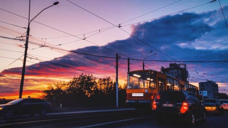     Закат. Осенний Барнаул. vk.com/barneos22.