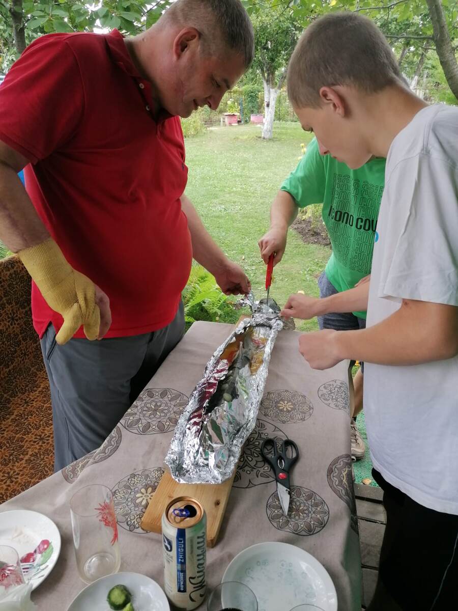 Рыба запеклась. 