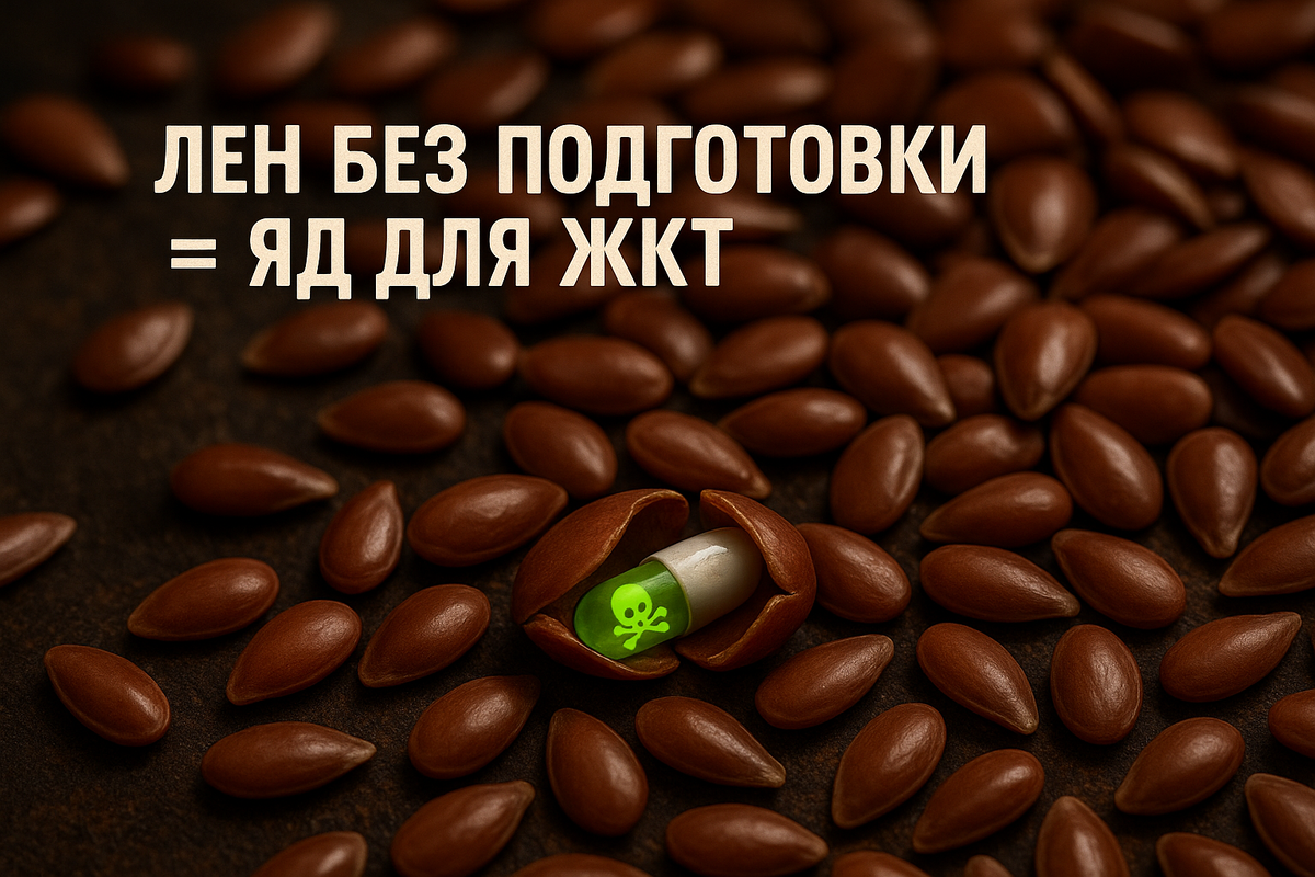 Лен без подготовки = яд для ЖКТ