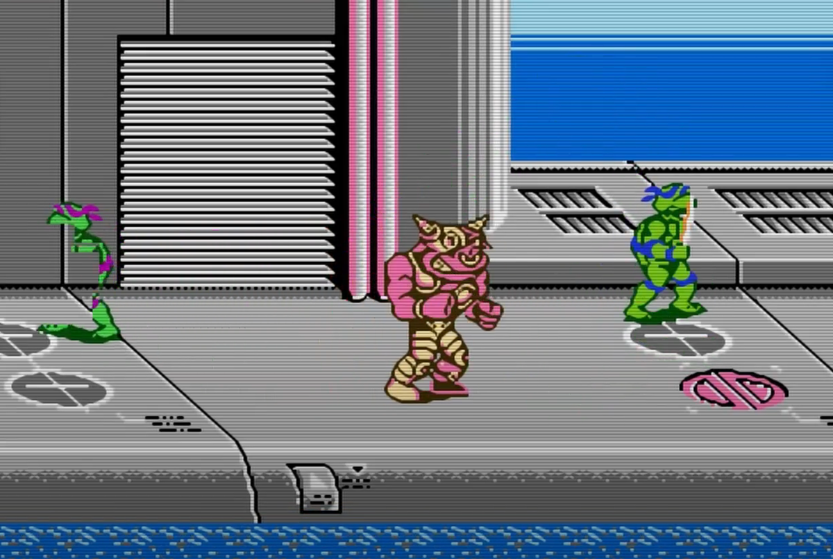 Черепашки-ниндзя 3: Manhattan Project Dendy второй босс