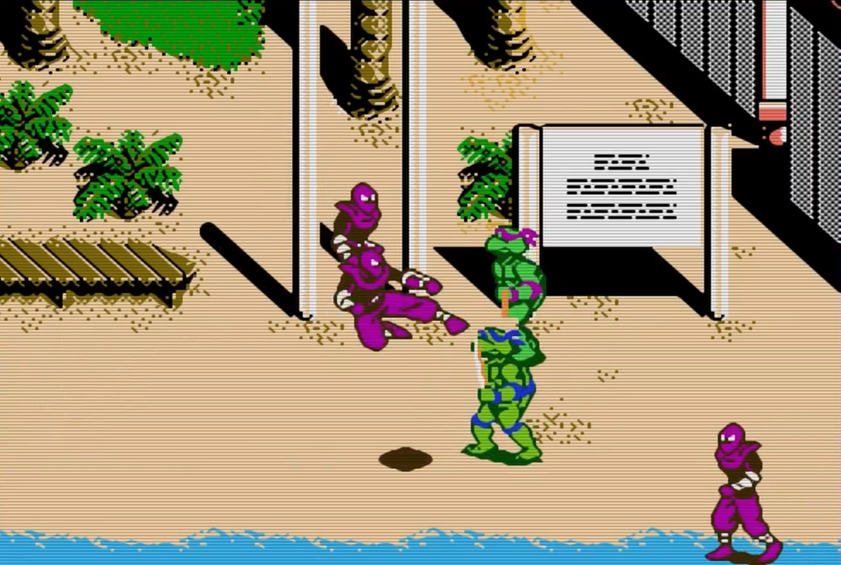 Черепашки-ниндзя 3: Manhattan Project Dendy начало