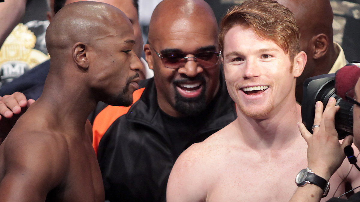 Сауль Альварес и Флойд Мейвезер