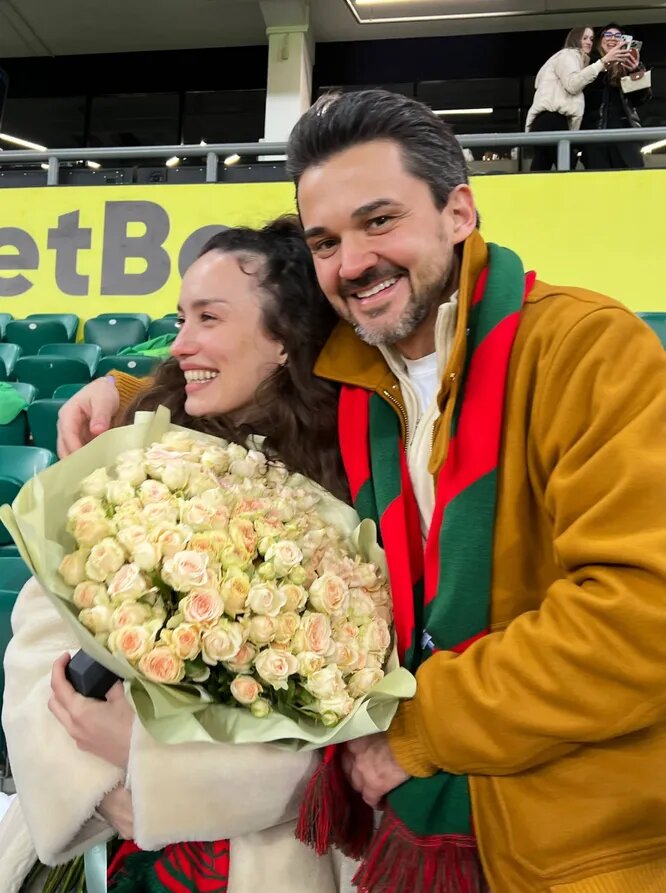 Виктория Дайнеко с мужем