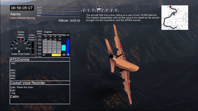 Подробная анимация крушения рейса 123 авиакомпании Japan Airlines, использует реальные данные о полёте. Это, безусловно, самая точная видеореконструкция катастрофы.