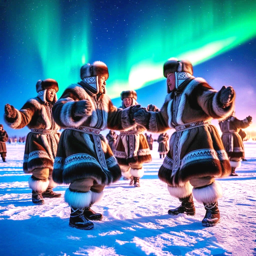 При -50°C только так и согреваешься!