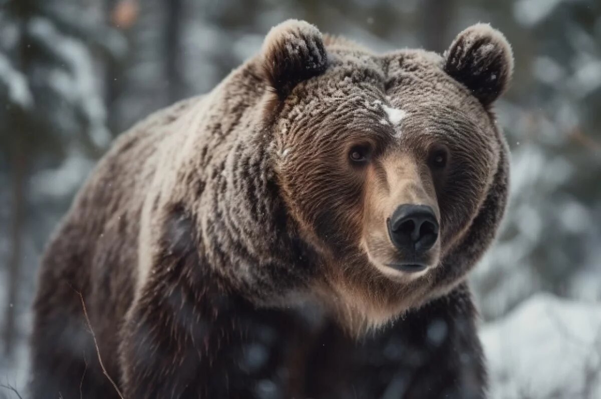    В Югре медведь подошел к вагончику вахтовиков и напугал людей