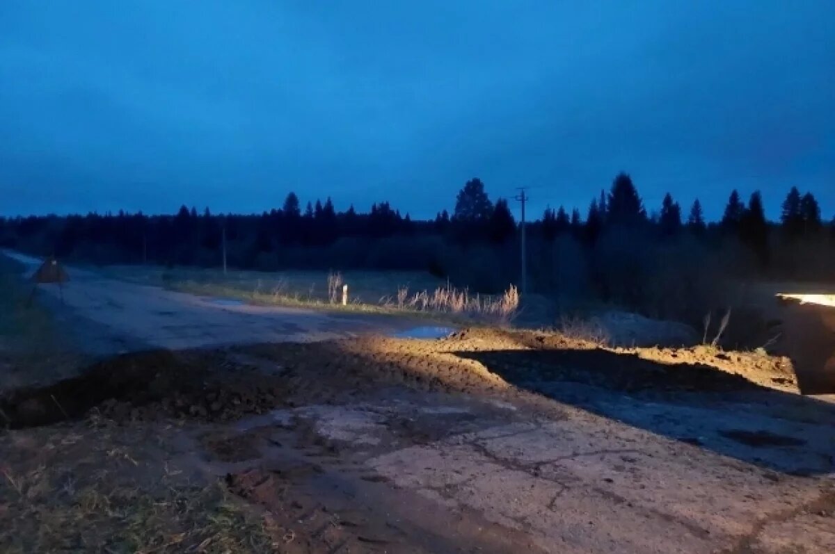    Вымывание грунта произошло на трассе Игра – Сеп в Удмуртии