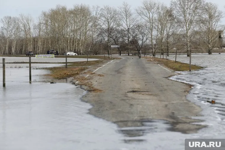 Объехать затоплшенный участок можно по полевой дороге
Фото: Владимир Жабриков © URA.RU