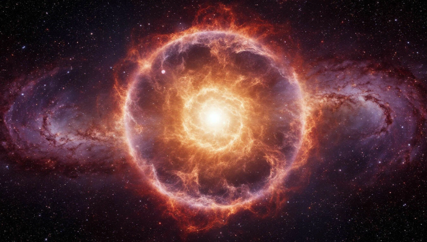 художественное представление взрыва сверхновой