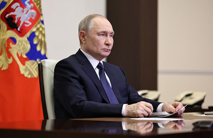    Владимир Путин.Sputnik/Alexander Kazakov/REUTERS