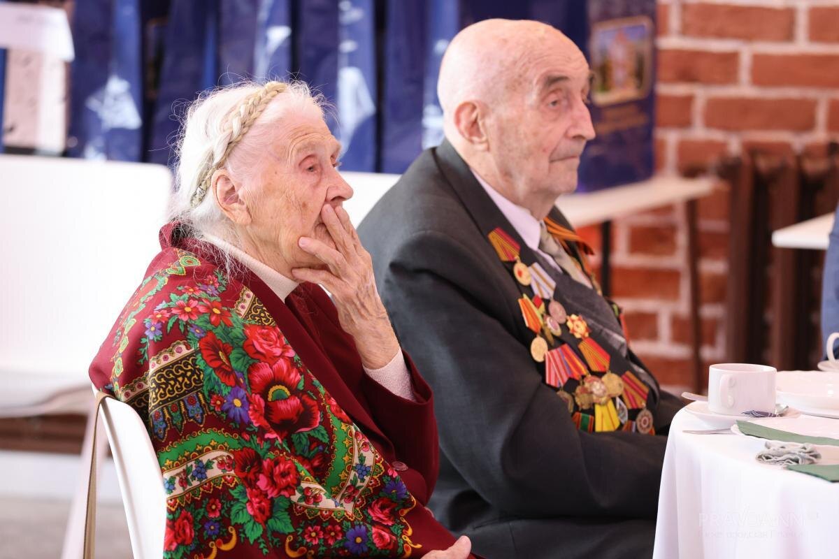    Возраст участников войны варьируется от 97 до 105 лет