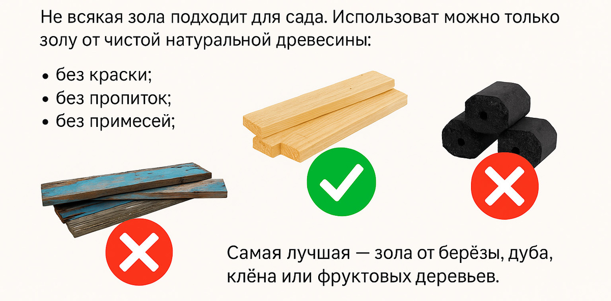 материалы для золы