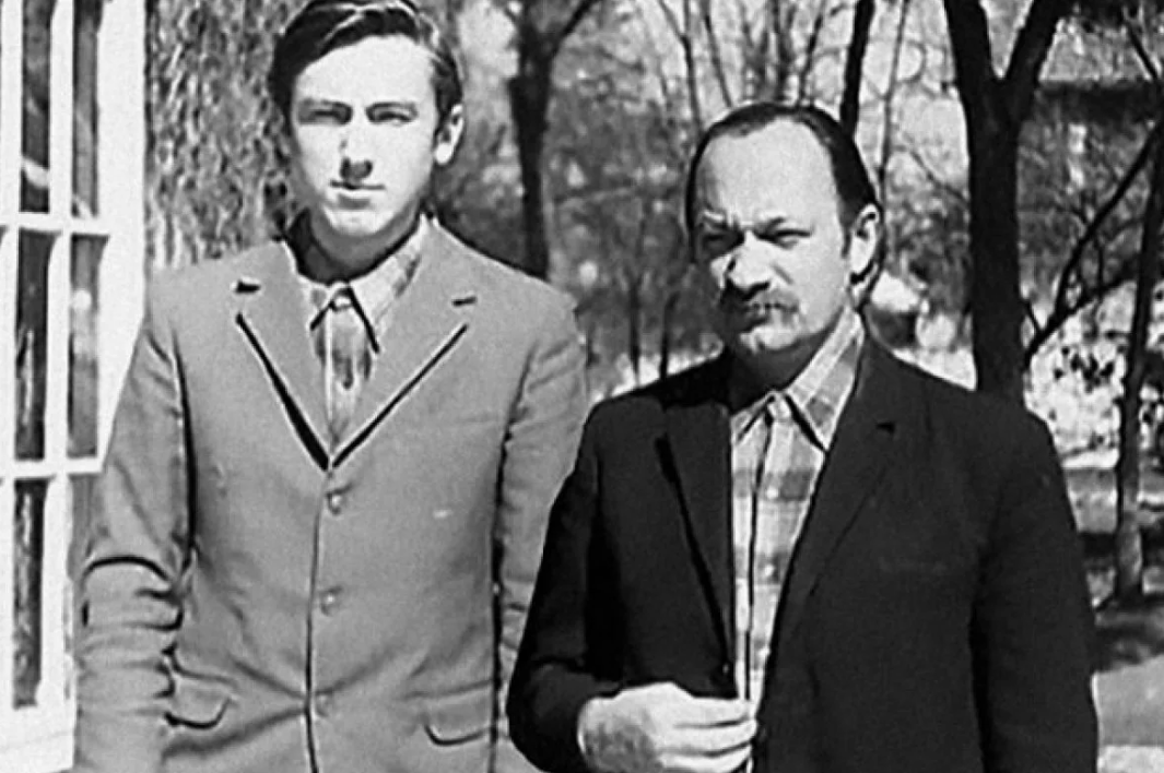 Пранас Бразинскас, 45-летний литовский инженер, и его 13-летний сын Альгирдас 