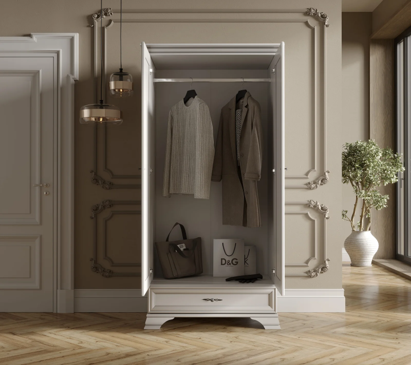 Шкаф Kentaki белый SZF2D1S