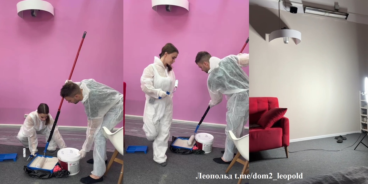 Леша и Яна заняты ремонтом/ первые результаты (фото из Telegram)