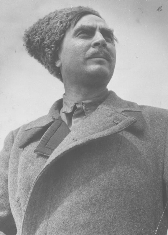 Кадр из фильма «Поднятая целина». Нагульнов