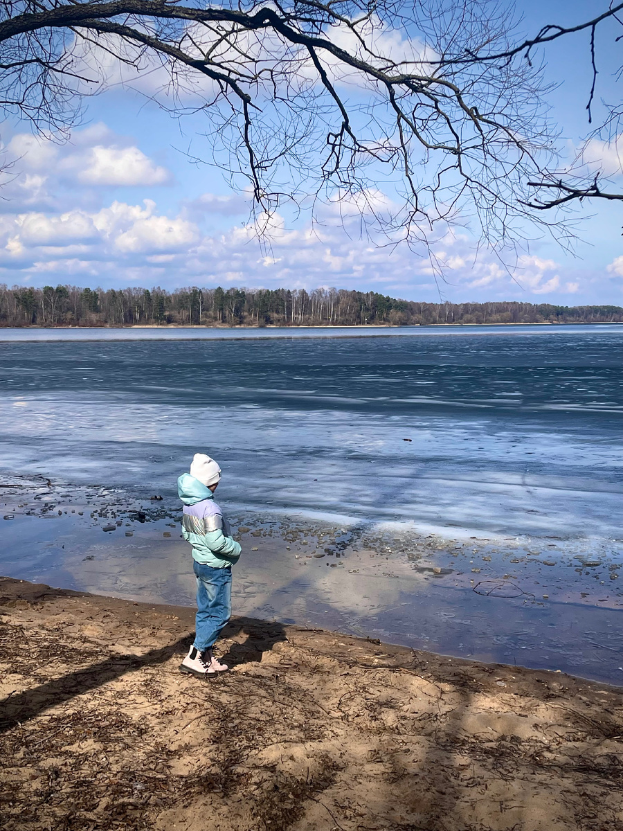 Мартовское водохранилище под Истрой! Прекрасные пейзажи и тишина 