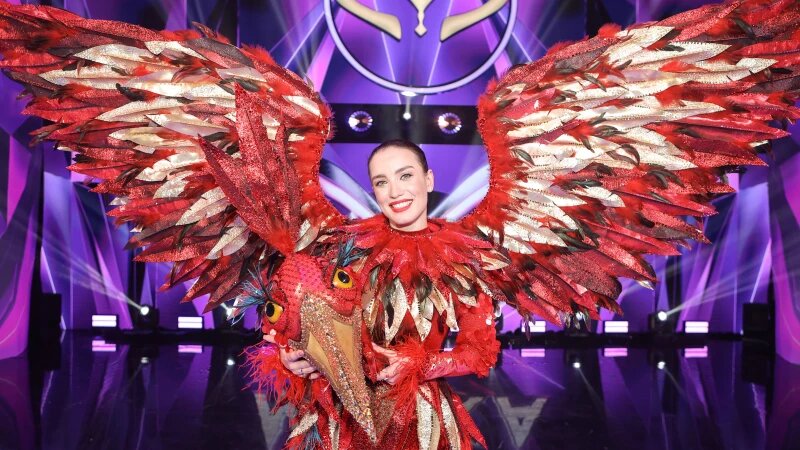     Под маской Феникса скрывалась Виктория Дайнеко. Пресс-служба телеканала НТВ.