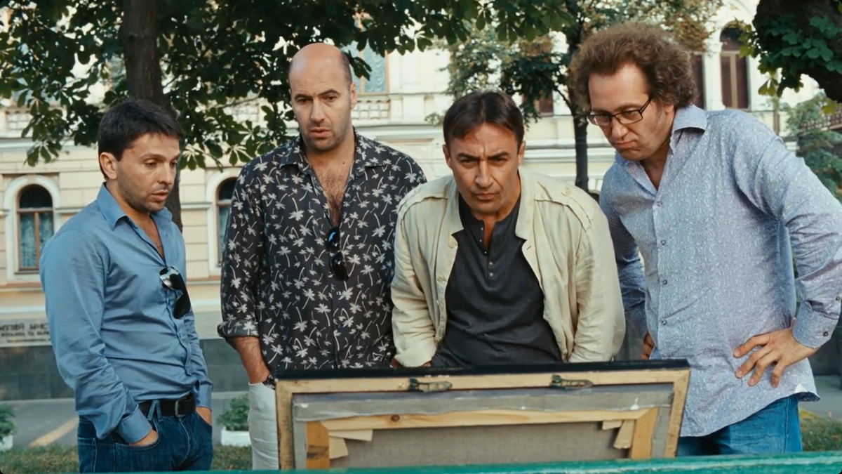 Кадр из кинофильма "О чем говорят мужчины", 2010 г., режиссер Дмитрий Дьяченко, сценаристы Леонид Барац, Сергей Петрейков, Ростислав Хаит (скриншот)