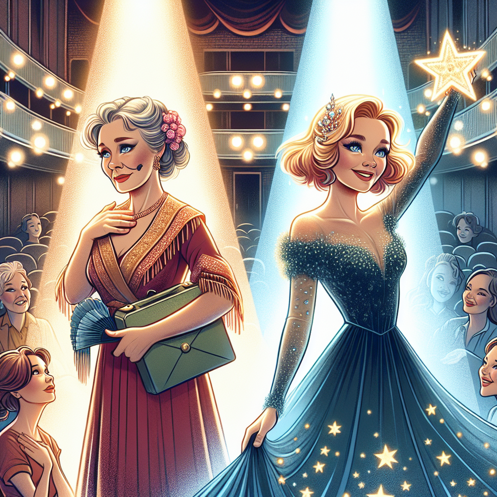 Свет и тень: драма на театральной сцене, где любовь и конкуренция переплетаются./ ИИ-арт Надежды Ивановой.