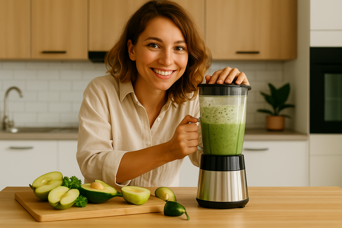 Зеленый бодрящий