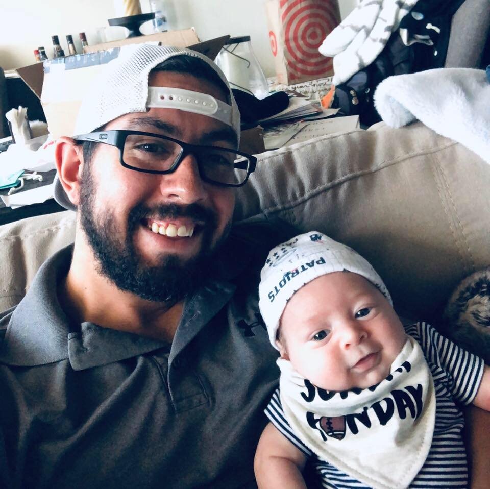 Райан Балдер с сыном