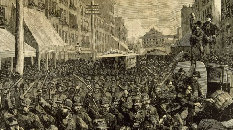 Бунт на Хеймаркет — демонстрация (митинг) рабочих на площади Хеймаркет в Чикаго 4 мая 1886 года против полицейской жестокости.  