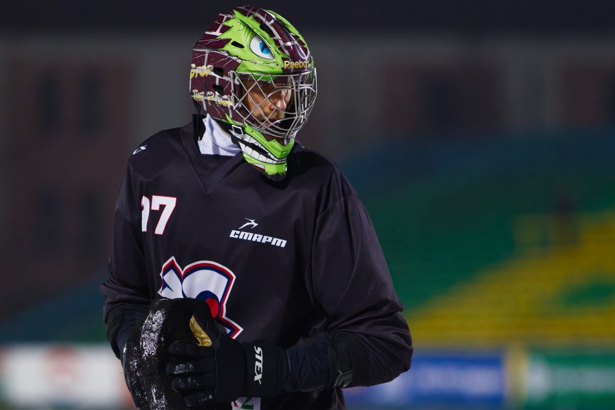    Юрий Иванчиков защищает ворота \