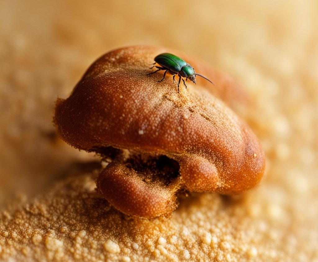 Жук на грибе