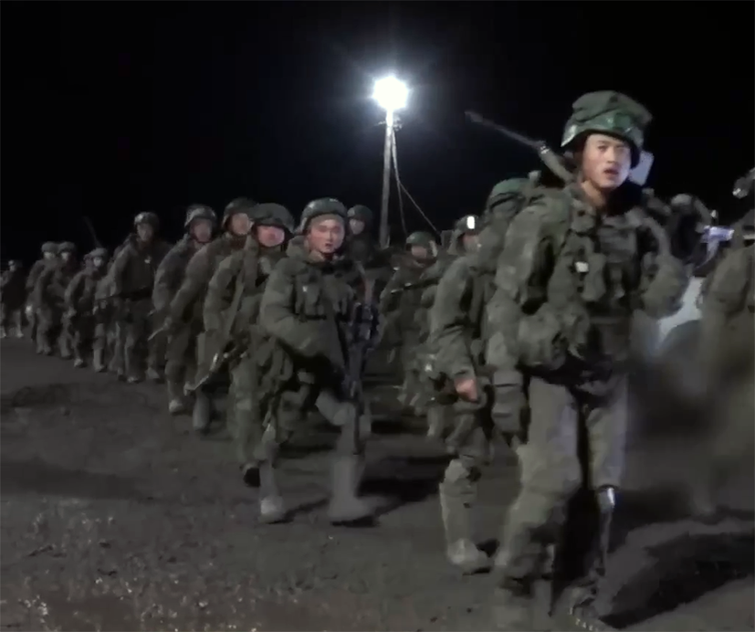 ССО КНДР на полигоне. Фото из соцсетей. 