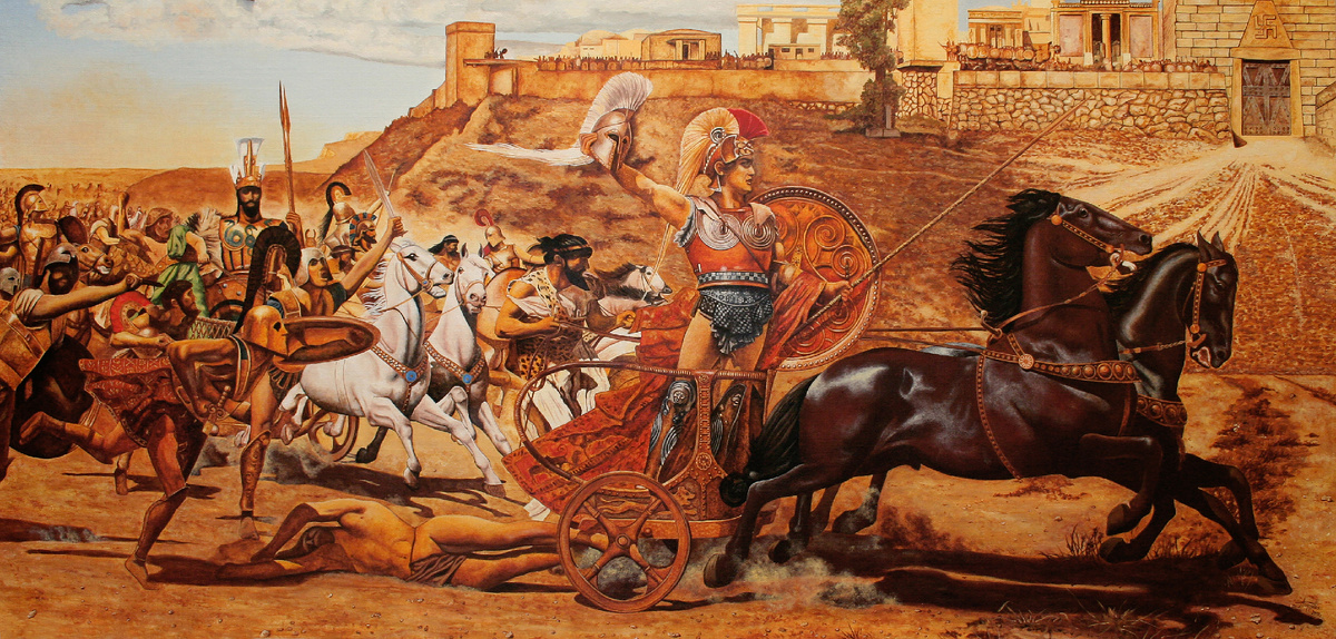 Triumph of Achilles in Corfu Achilleion. Franz Matsch.