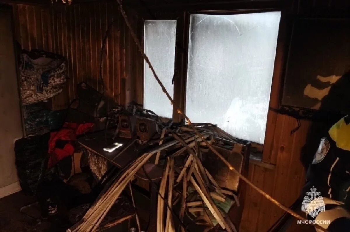    Пожар в бане в Сургуте.